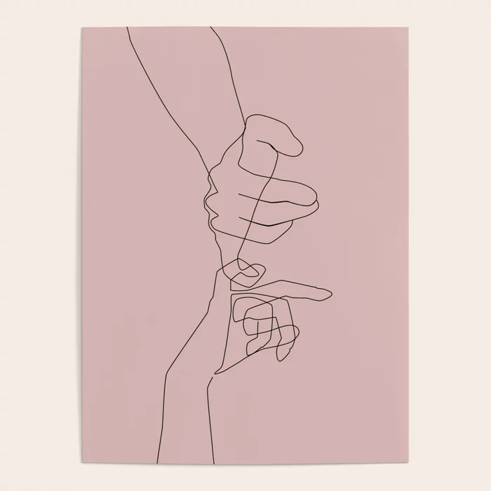 Blush Pinky Poster by Explicit Design | Society6