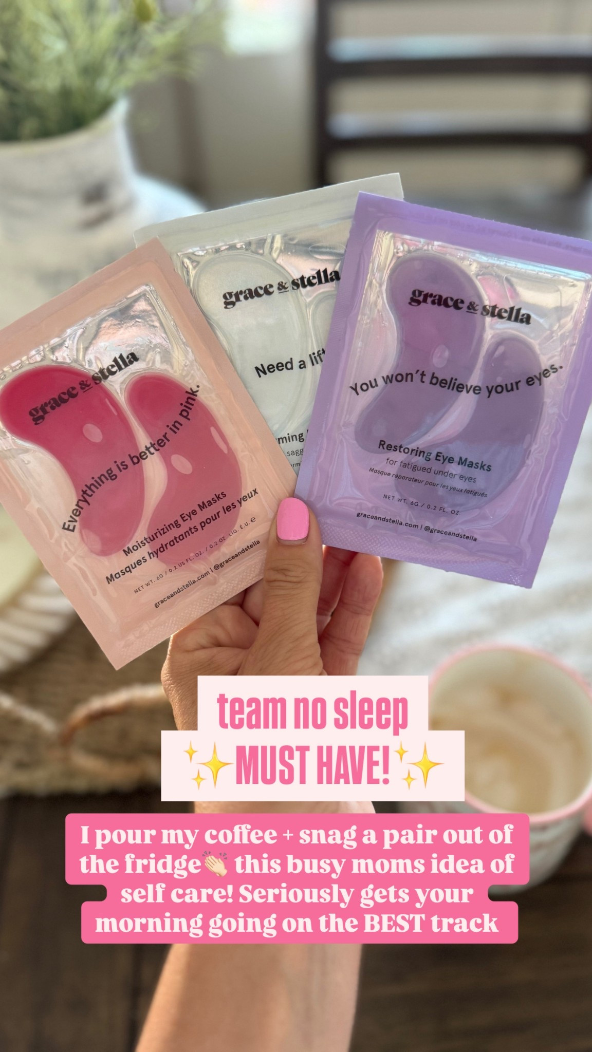 My FAVVVV eye patches! I keep these in the fridge and when I pour my coffee in the morning, I grab a pair and it seriously starts your morning off on such a good note! Like a little spa treatment before the chaos comes😅🤌🏼 the pink and purple are on sale right now!! The purple is 54% off and only $11 for 24 pairs🤯 & and the pink is on sale and has a two dollar coupon you can clip. All of them are on prime and they their packaging individually so they would make a great gift!! 

#LTKBeauty #LTKSaleAlert #LTKGiftGuide