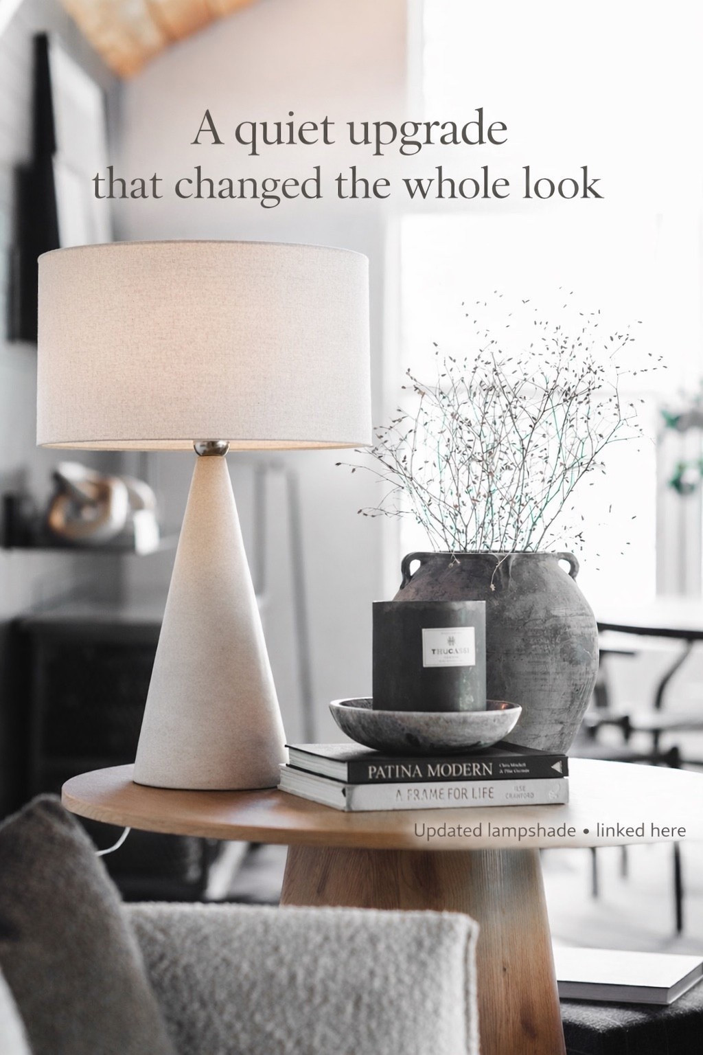 This lamp is one of those pieces I’ve slowly refined over time — and swapping the lampshade made all the difference.

The base is sculptural but still soft, and the new shade gives off a warmer, more relaxed glow that feels right for everyday living. It’s the kind of quiet upgrade that doesn’t scream for attention, but makes the whole space feel more finished.

I linked the lamp base, the updated shade, and a few similar options if you want this same look at different price points.

#LTKHome