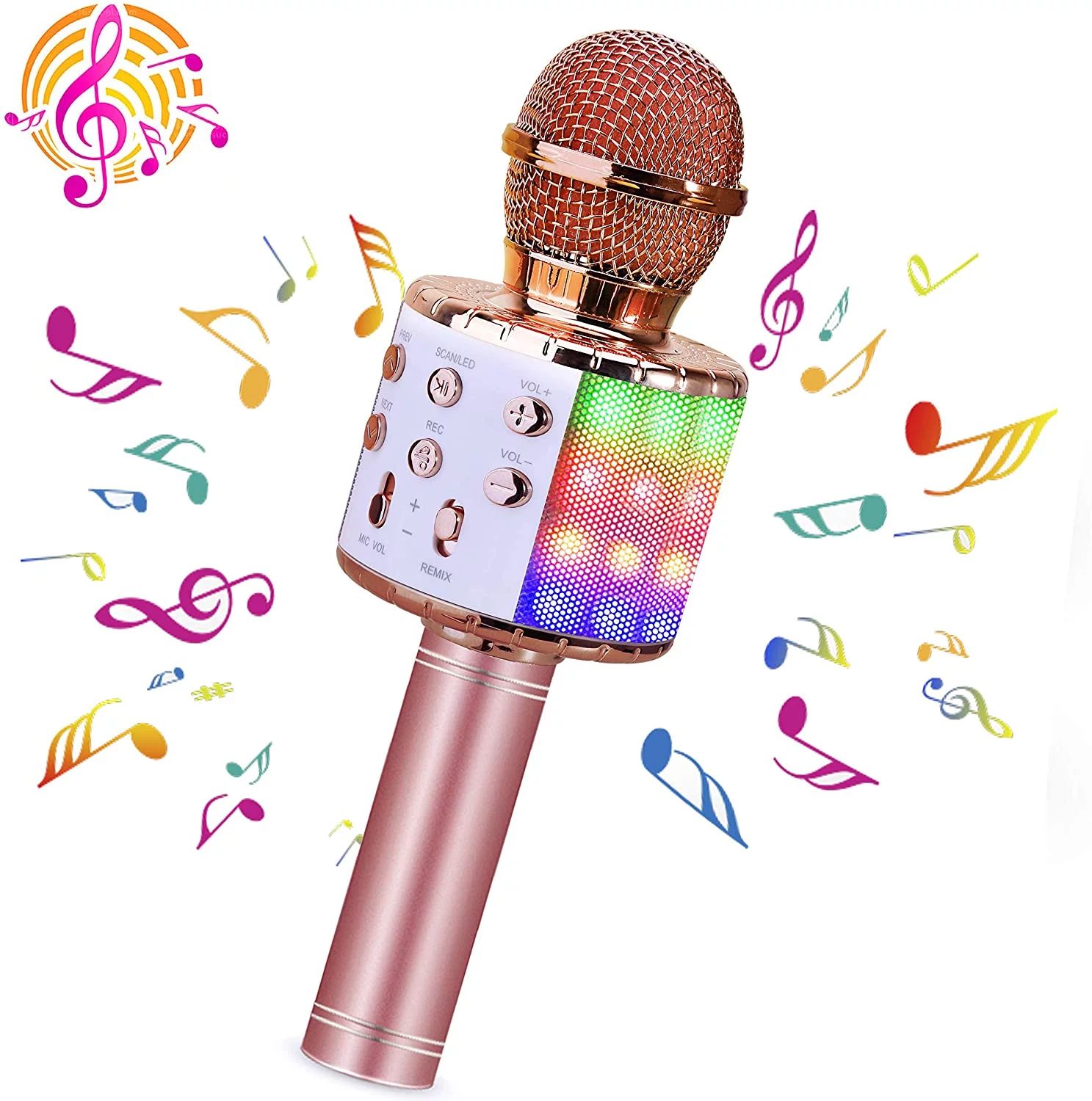 Karaoke Microphone for Kids, 4 in 1 Wireless Portable Handheld Microphone Karaoke Machine for Chr... | Walmart (US)