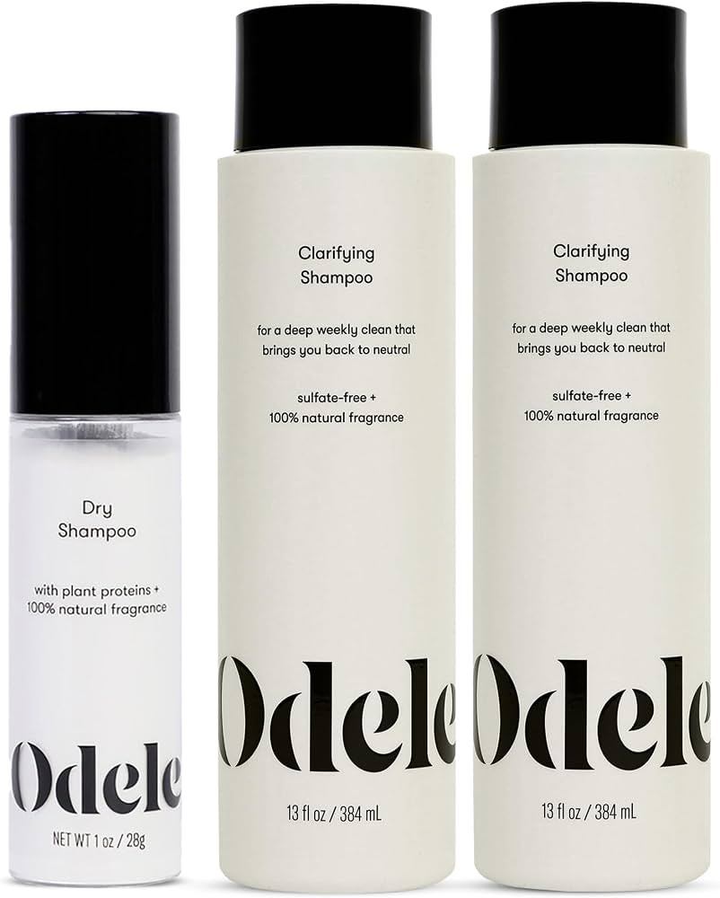 Odele Oil-Absorbing Dry Shampoo Powder with Clarifying Sulfate-Free Shampoo 2-Pack, for All Hair ... | Amazon (US)