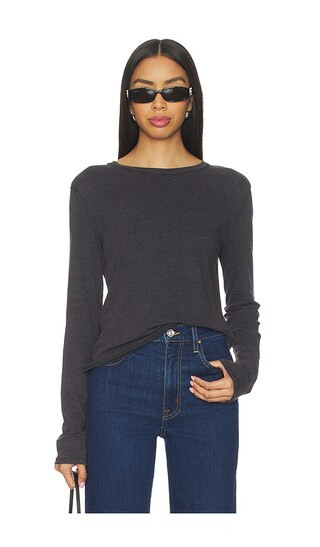 Nova Tee Long Sleeve in Black | Revolve Clothing (Global)