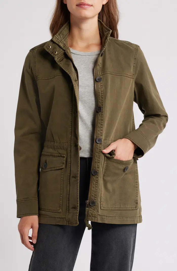 Cotton Blend Utility Jacket | Nordstrom