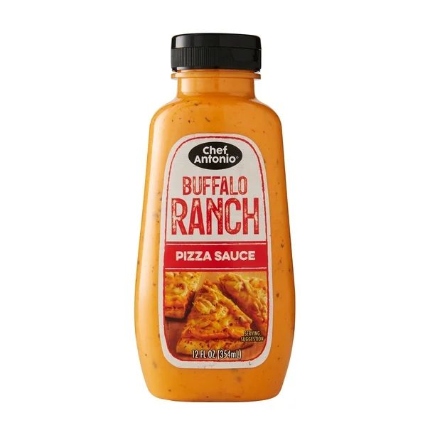 Chef Antonio Buffalo Ranch Pizza and Dipping Sauce, 12 Ounce Bottle - Walmart.com | Walmart (US)