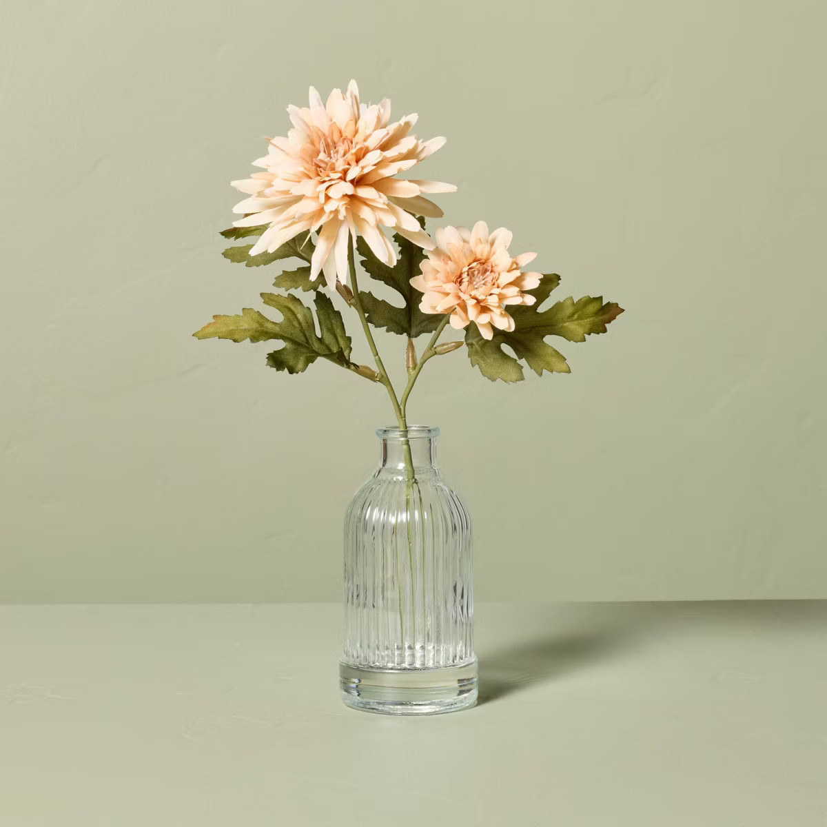 11" Faux Mini Orange Daisy Flower Arrangement - Hearth & Hand™ with Magnolia | Target