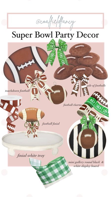 Cute Suoer Bowl Party Decor from Amazon 
Will arrive in time for the BIg Game! 

#LTKparties #LTKfindsunder50