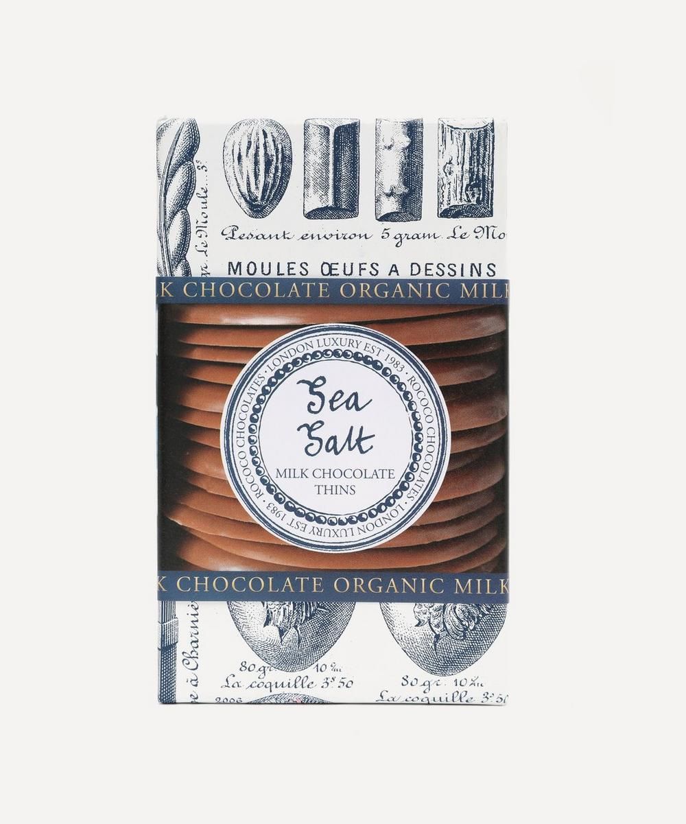 Organic Sea Salt Milk Chocolate Thins 150g | Liberty London (UK)