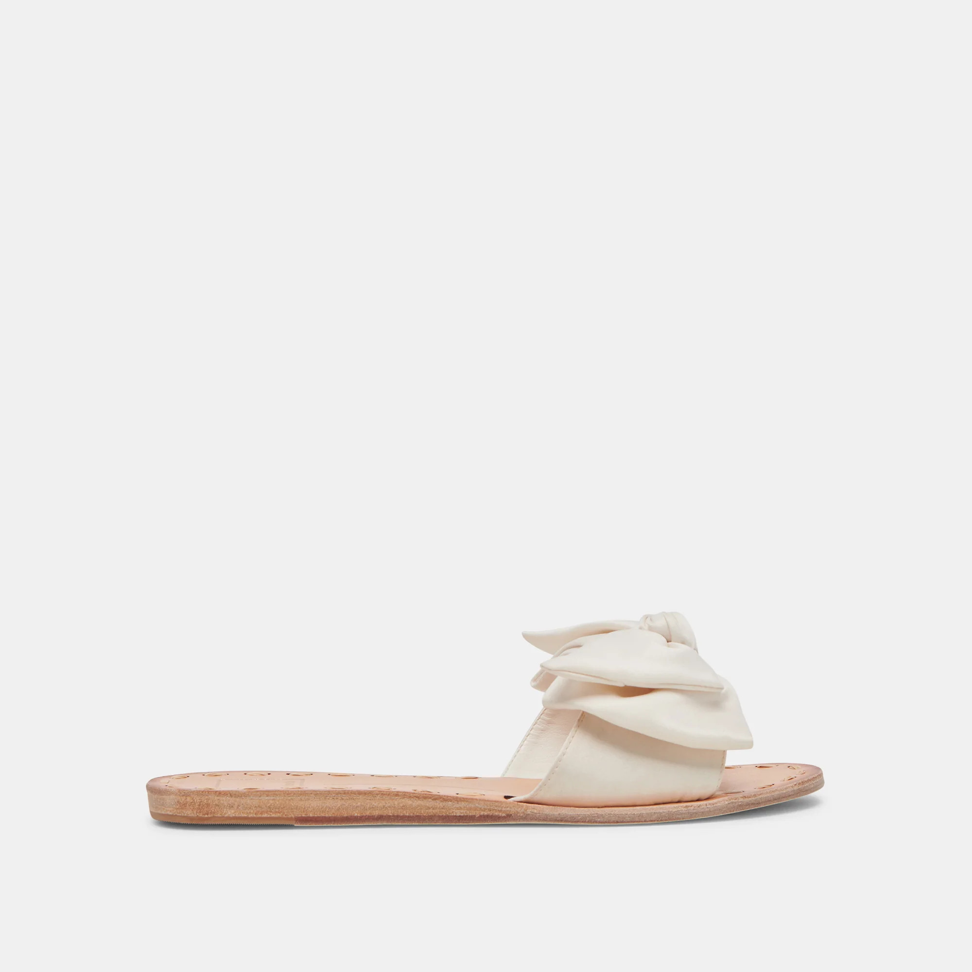 DARSEY SANDALS WHITE SATIN | DolceVita.com