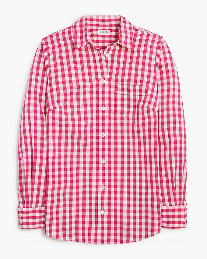Petite lightweight cotton-blend shirt in signature fit | J.Crew Factory
