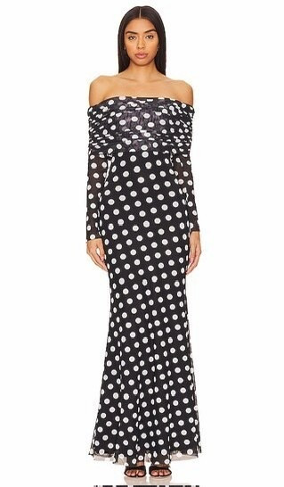 Polka dot gown