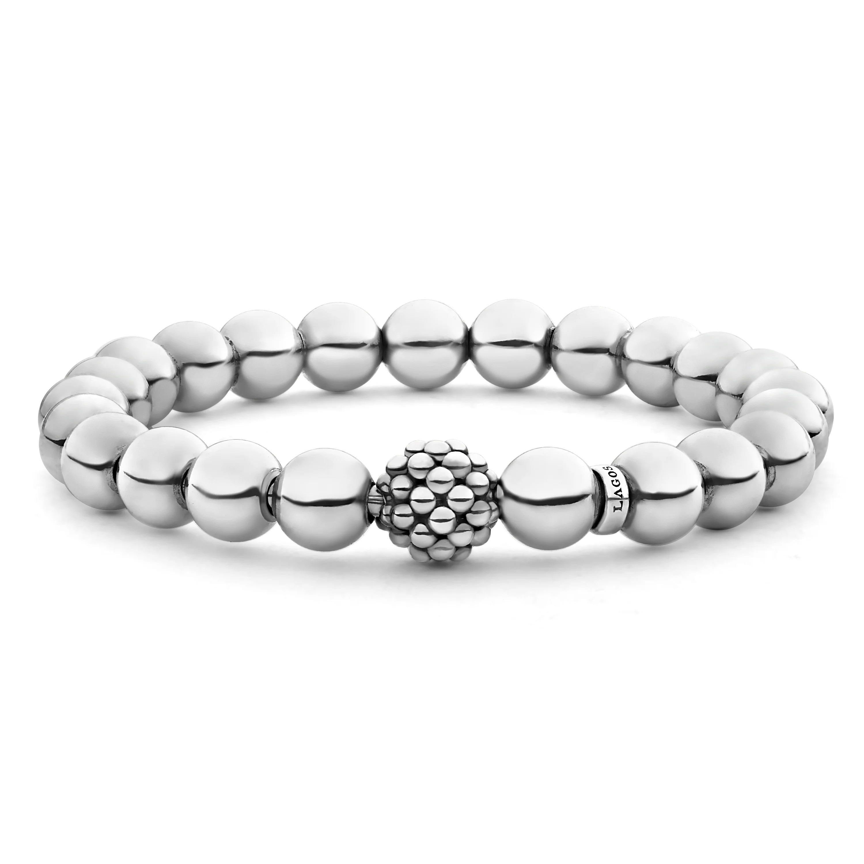Signature Caviar Silver Bead Bracelet | Little Switzerland