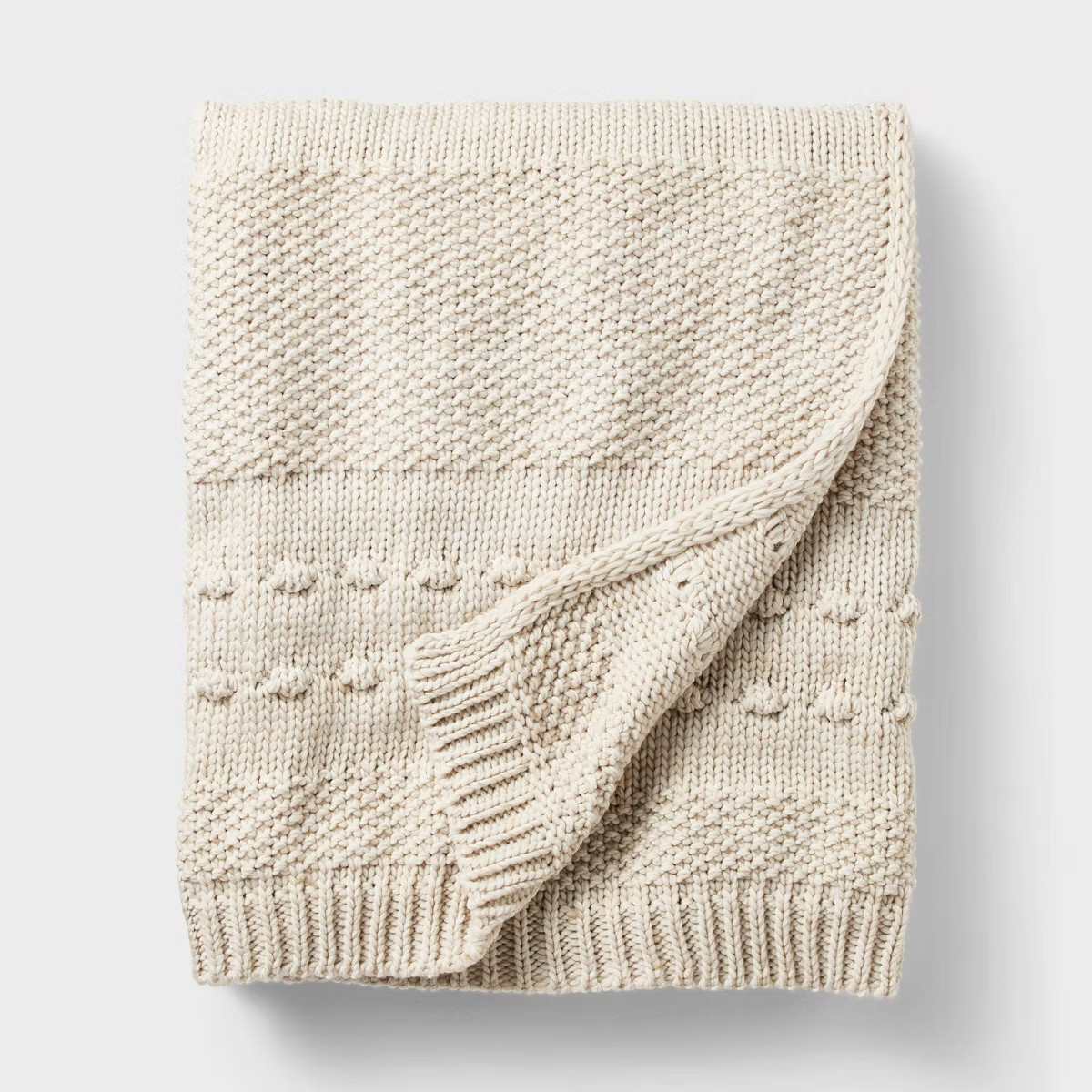 Bobble Striped Knit Throw Blanket - Threshold™ designed with Studio McGee | Target