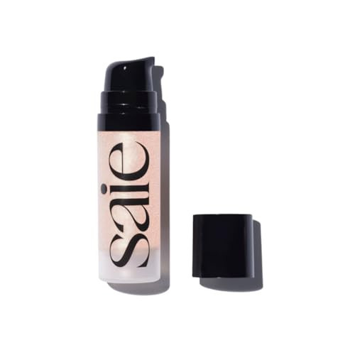 Saie Mini Glowy Super Gel - Hydrating Makeup Primer and Illuminating Glow Serum Enriched with Vitamin C and Squalane Oil - All-Over Liquid Highlighter Makeup for Instant Glass Skin - Roseglow (0.5 oz) | Amazon (US)