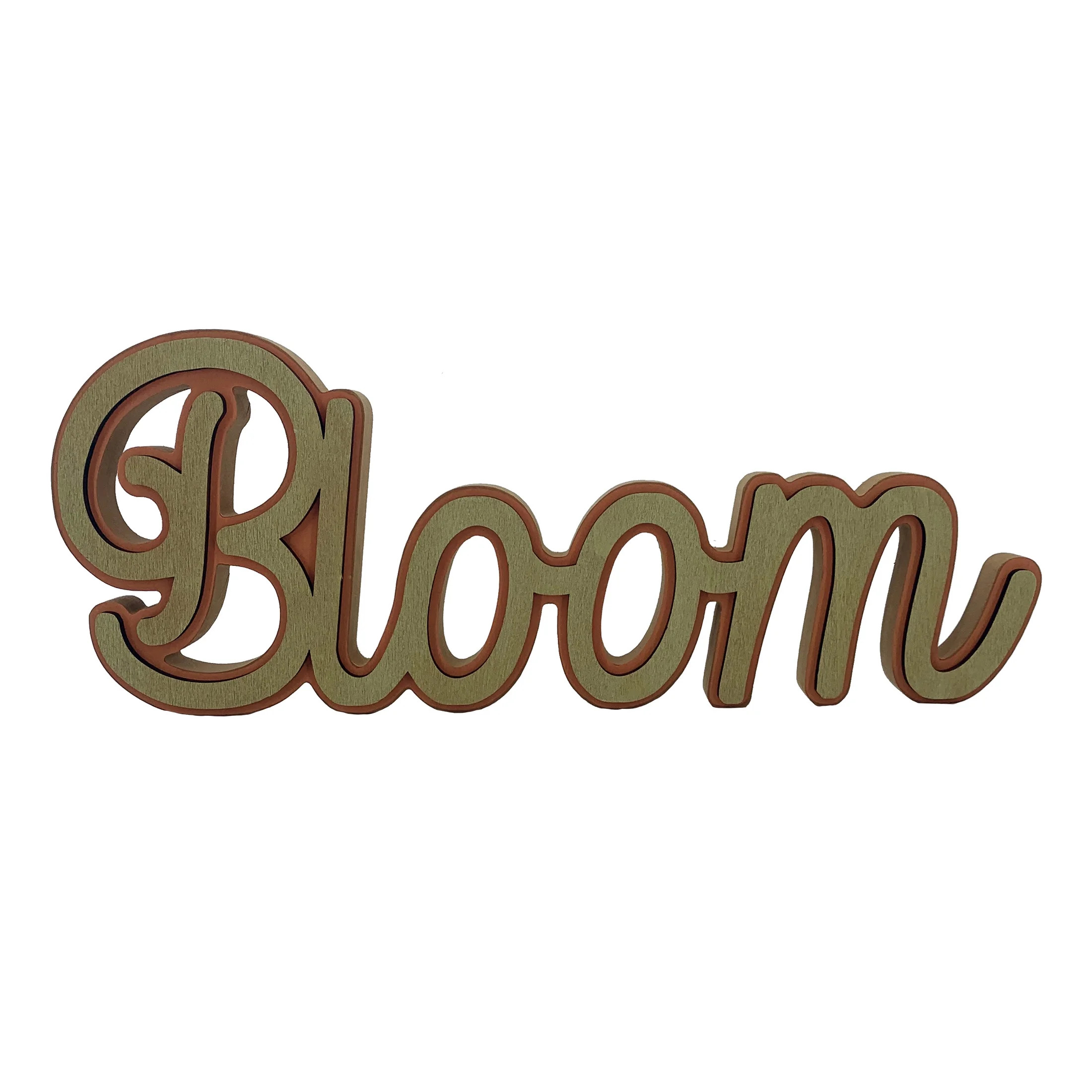 Way to Celebrate Spring 15.5" Table Top Wooden Bloom Sign | Walmart (US)