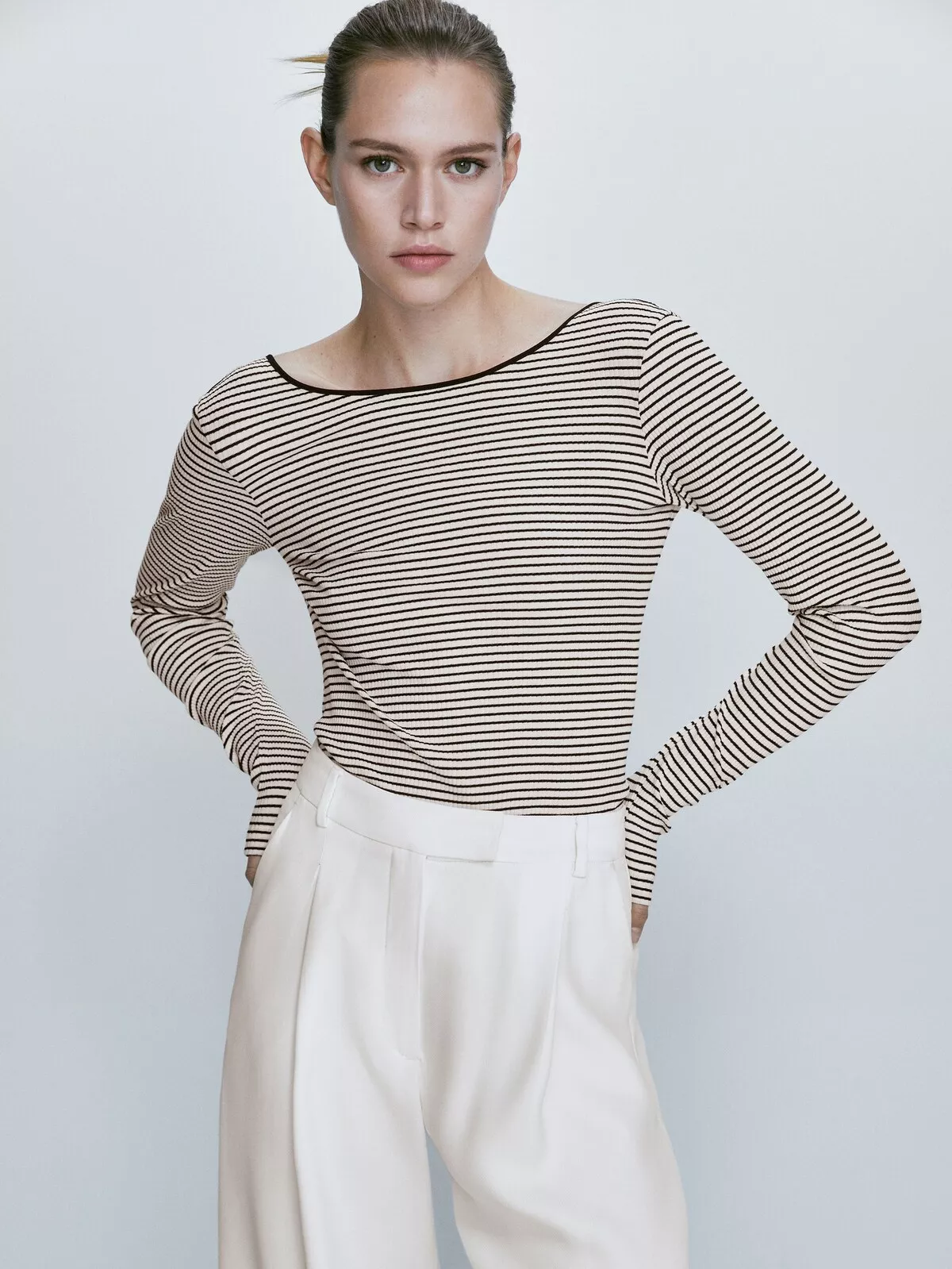 Crushing On You Brown Striped Crew … curated on LTK
