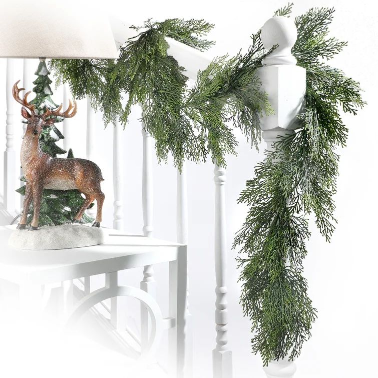 72'' in. Faux Cedar Garland | Wayfair North America