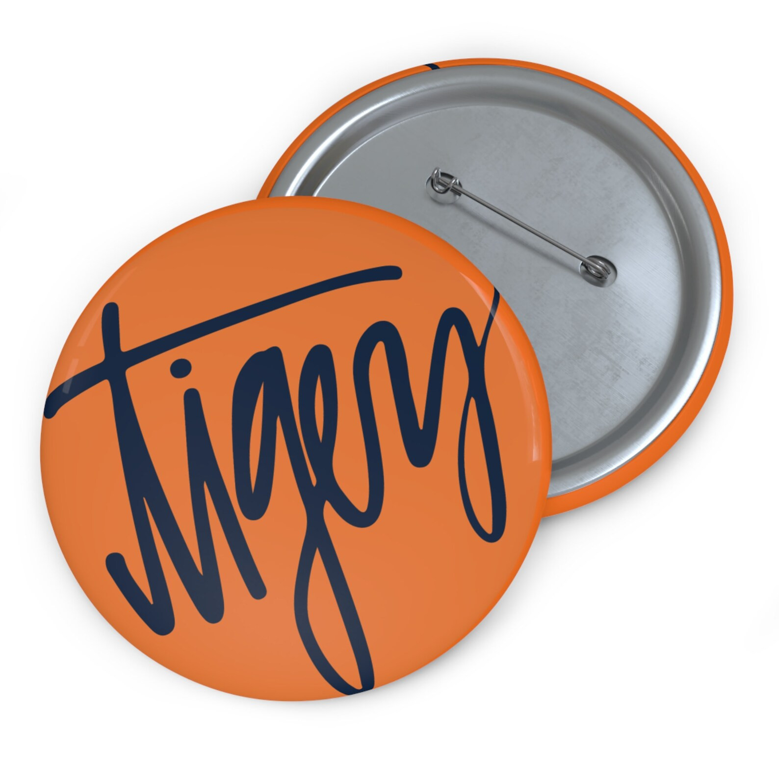 Auburn Football Custom Pin Buttons tigers Orange Design, 3 Diameter, Auburn Accessories, Football... | Etsy (US)