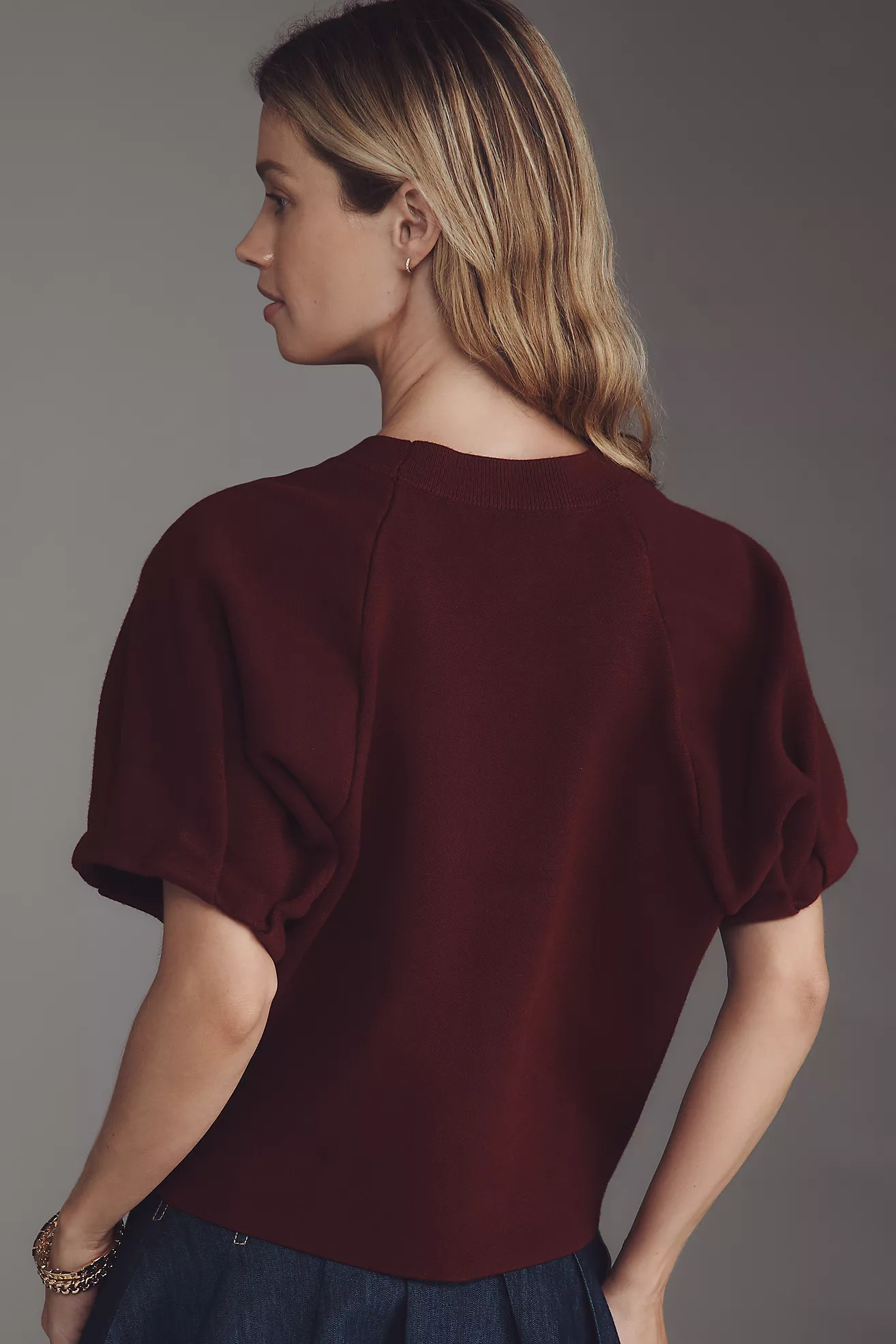 By Anthropologie Crew-Neck Sweater Tee | Anthropologie (US)