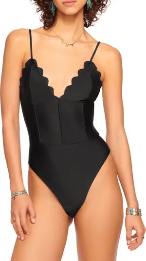 Mikayla Scalloped One-Piece Swimsuit | Nordstrom