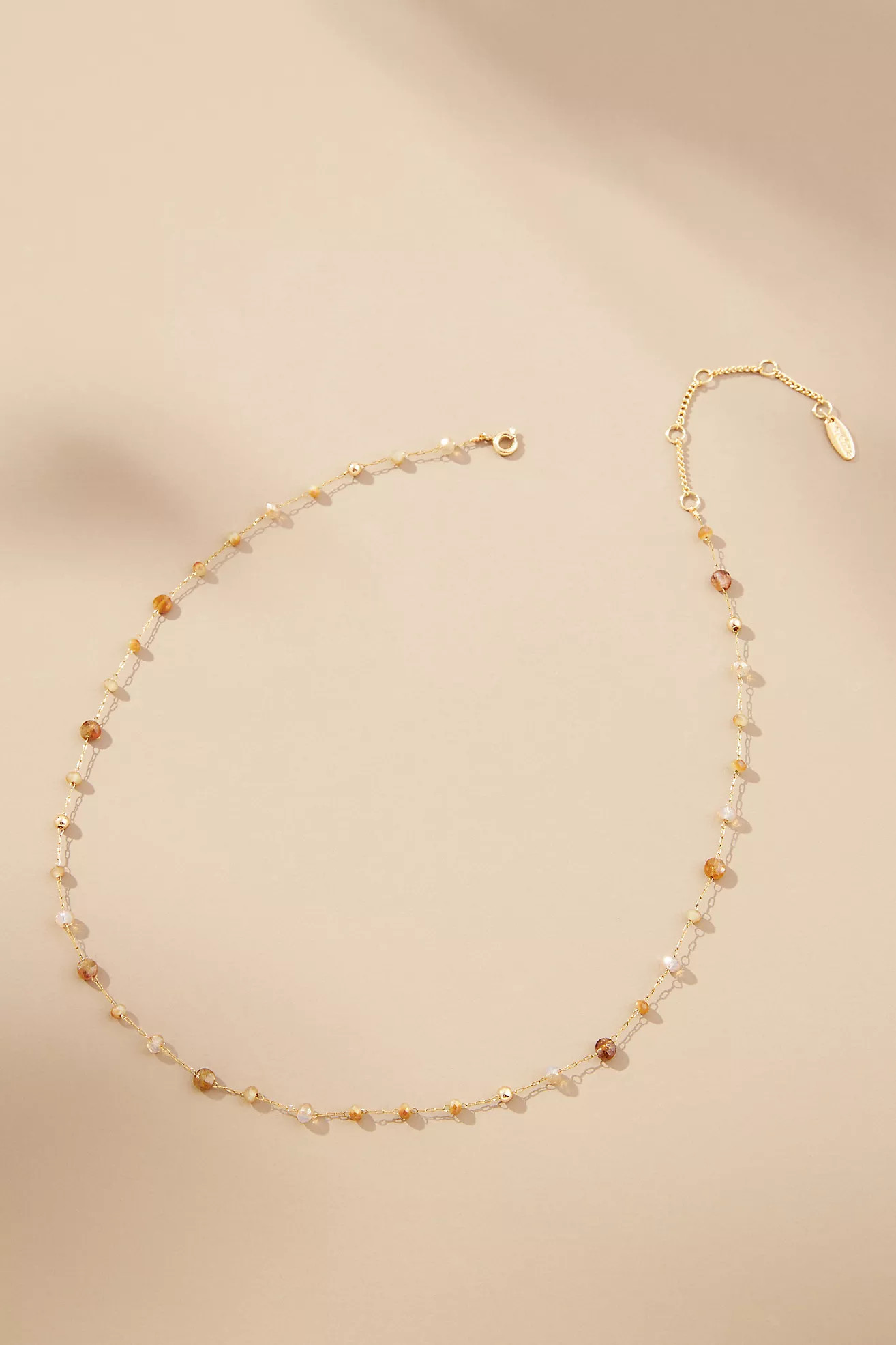 Mixed Bead Dainty Necklace | Anthropologie (US)