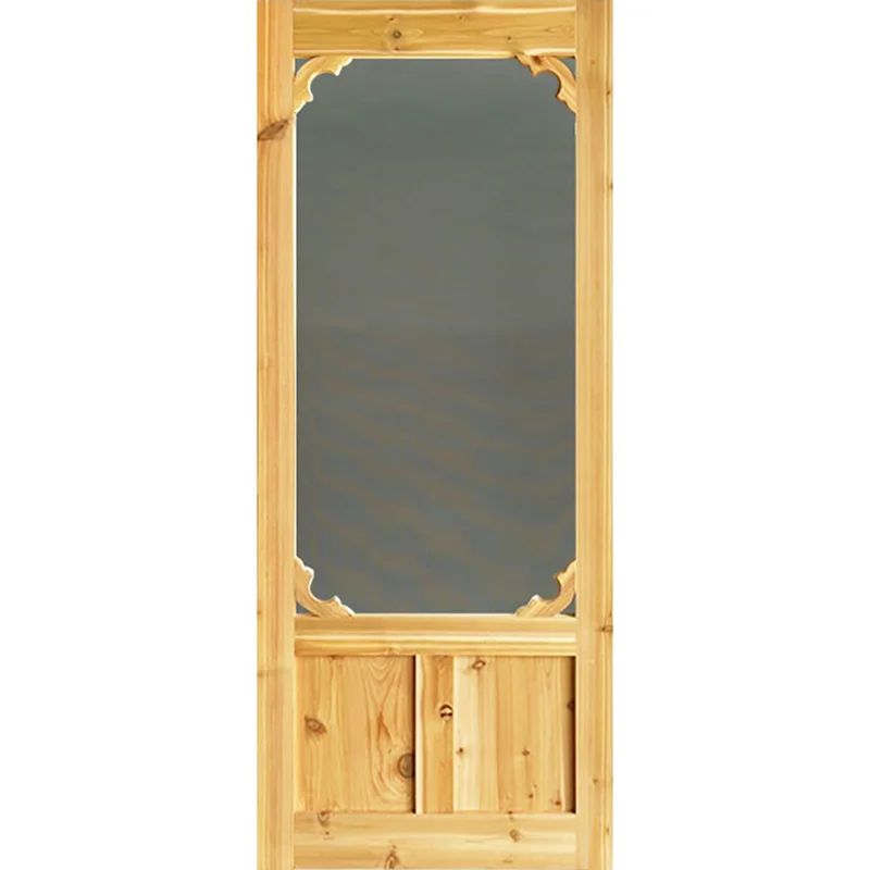 Cedar Wood Slab Screen Doors | Wayfair North America