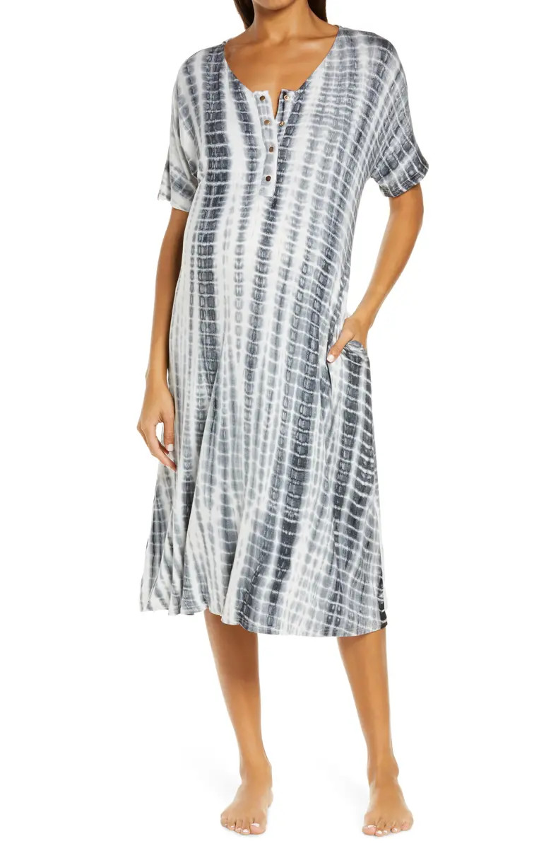 Nesting Olive Tie Dye Maternity/Nursing Sleep Shirt | Nordstrom | Nordstrom