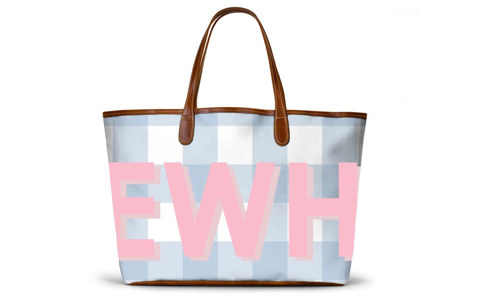 St. Anne Tote - Monogram Stripe | Barrington Gifts