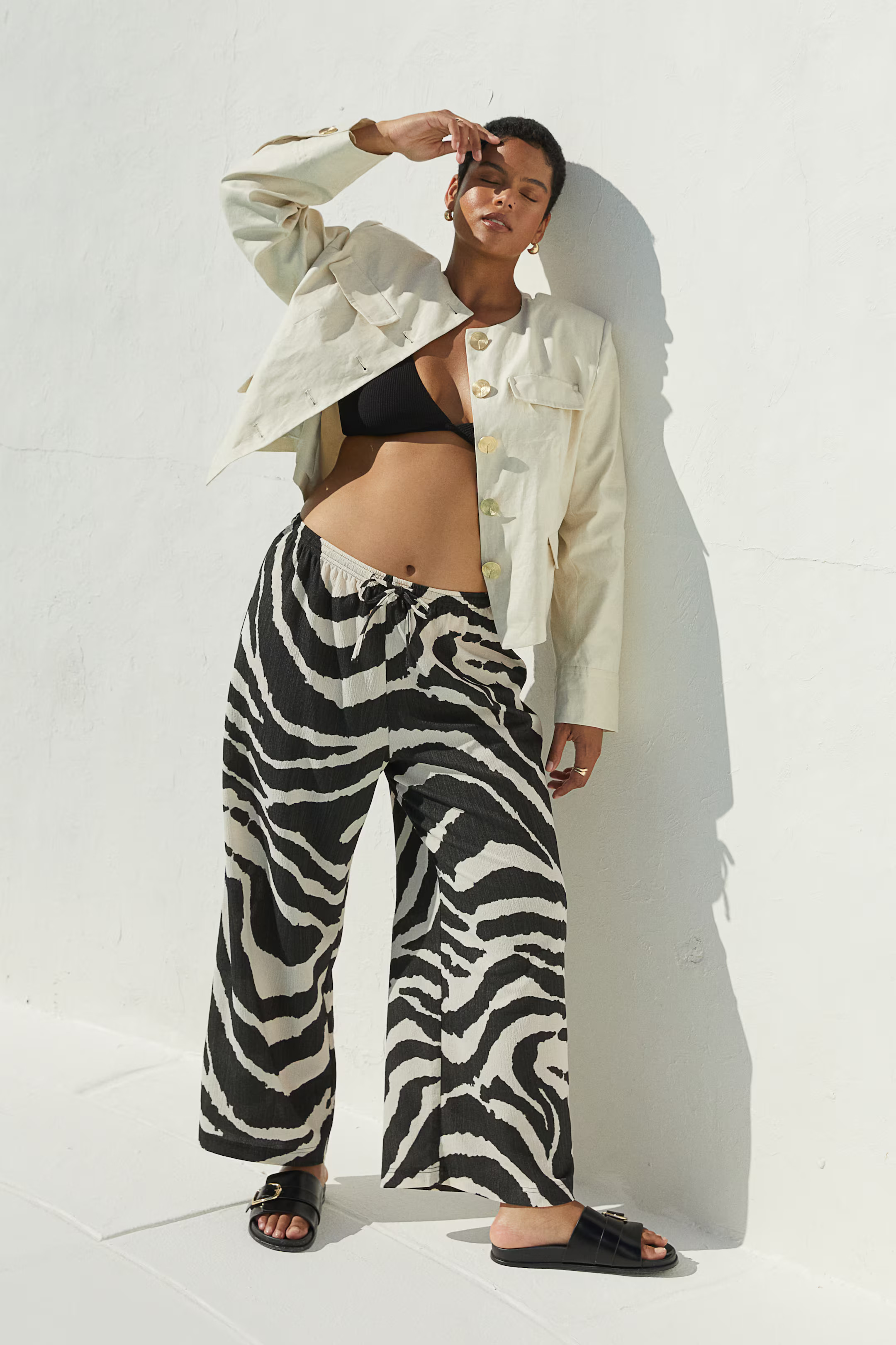 Wide-cut Pull-on Pants | H&M (US + CA)