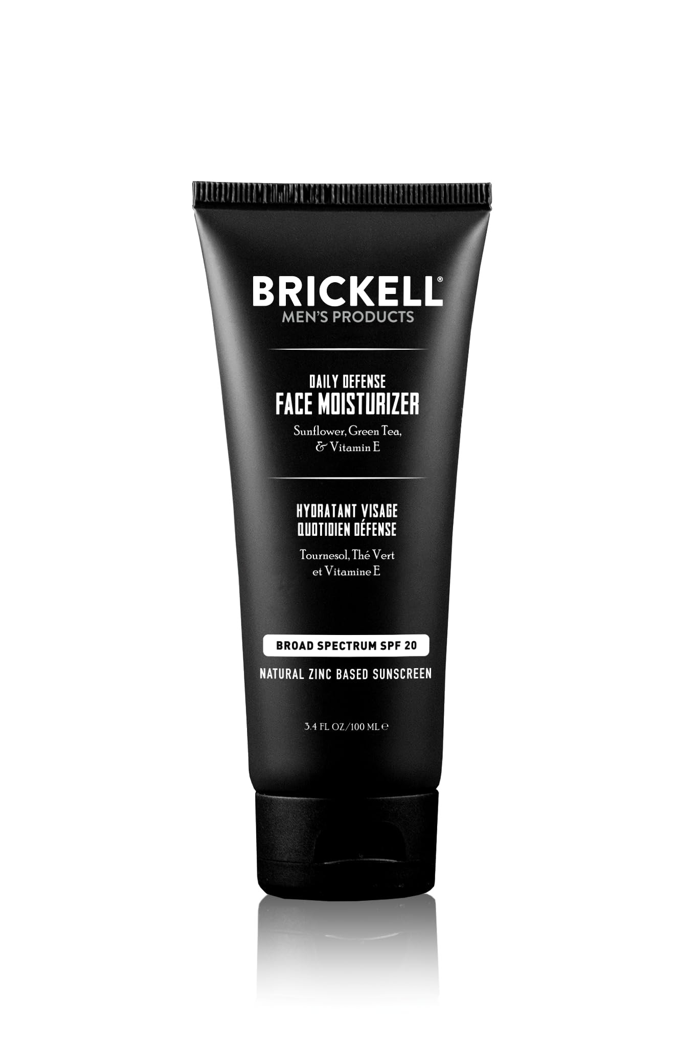 Brickell Men's Daily Defense SPF20 Face Moisturizer for Men, Natural & Organic, Zinc Oxide Face M... | Amazon (US)