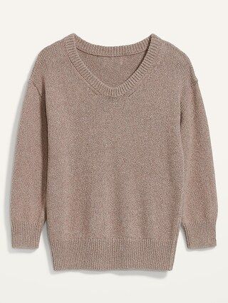 Oversized Voop-Neck Tunic Sweater for Women | Old Navy (CA)