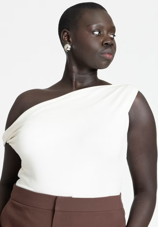 Asym Twist Sleeve Top | Eloquii