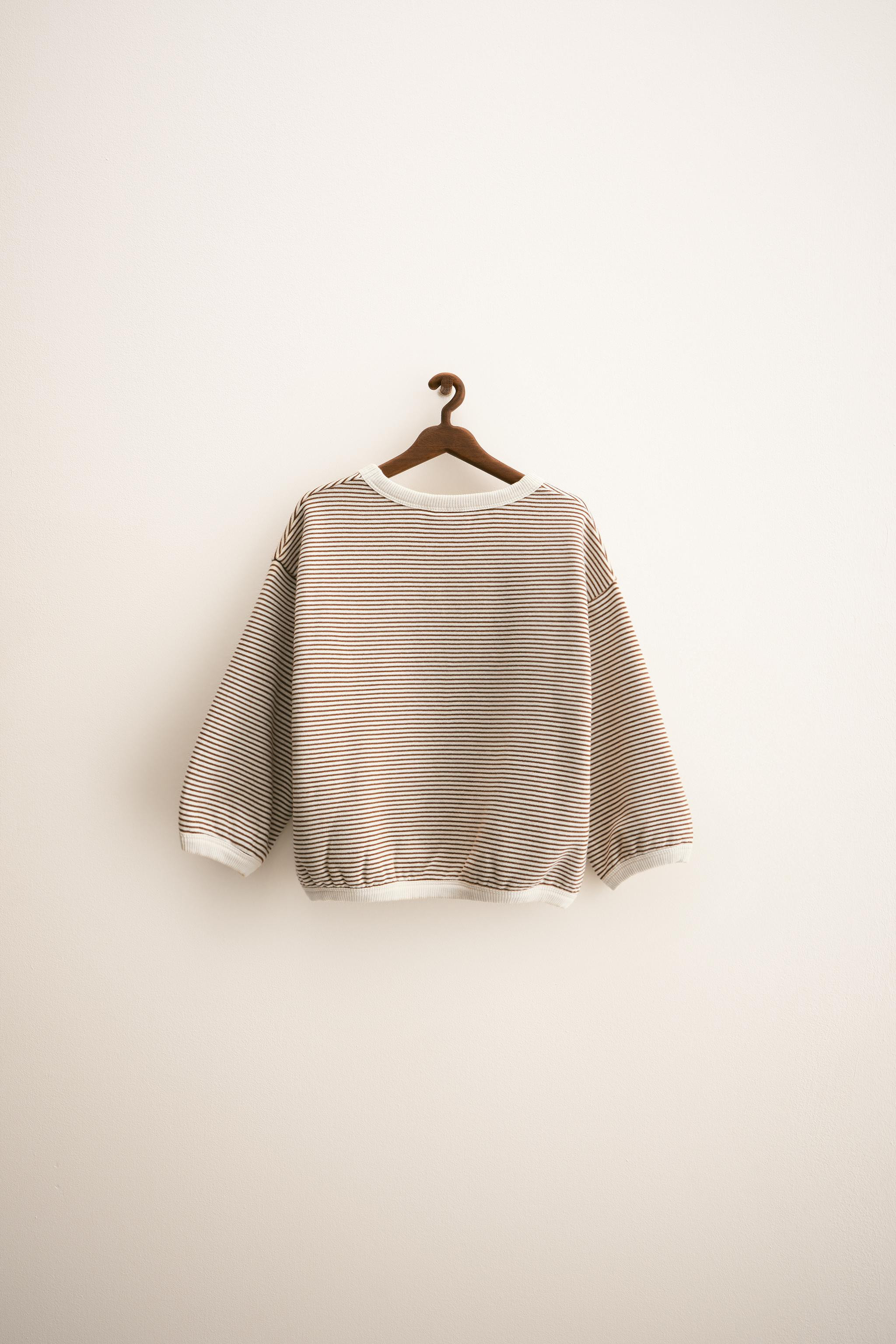 ZARA TIMELESS - FINE STRIPE SWEATSHIRT | Zara US