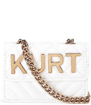 Kurt Geiger London Micro Kensington Kurt Crossbody Bag - White | Dillard's