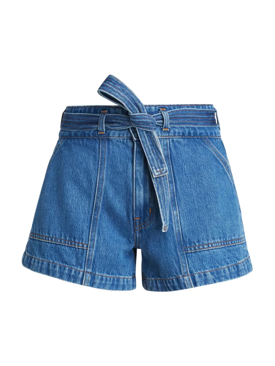 Raye Denim Utility Shorts | Saks Fifth Avenue