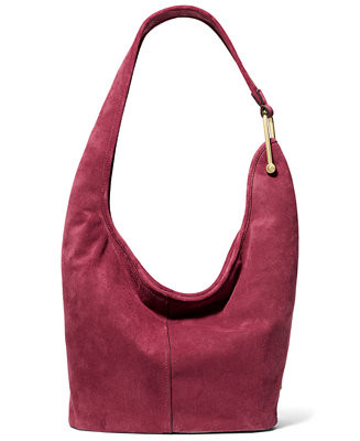 Women's Sonny Suede Medium Hobo Shoulder Bag | Macy's