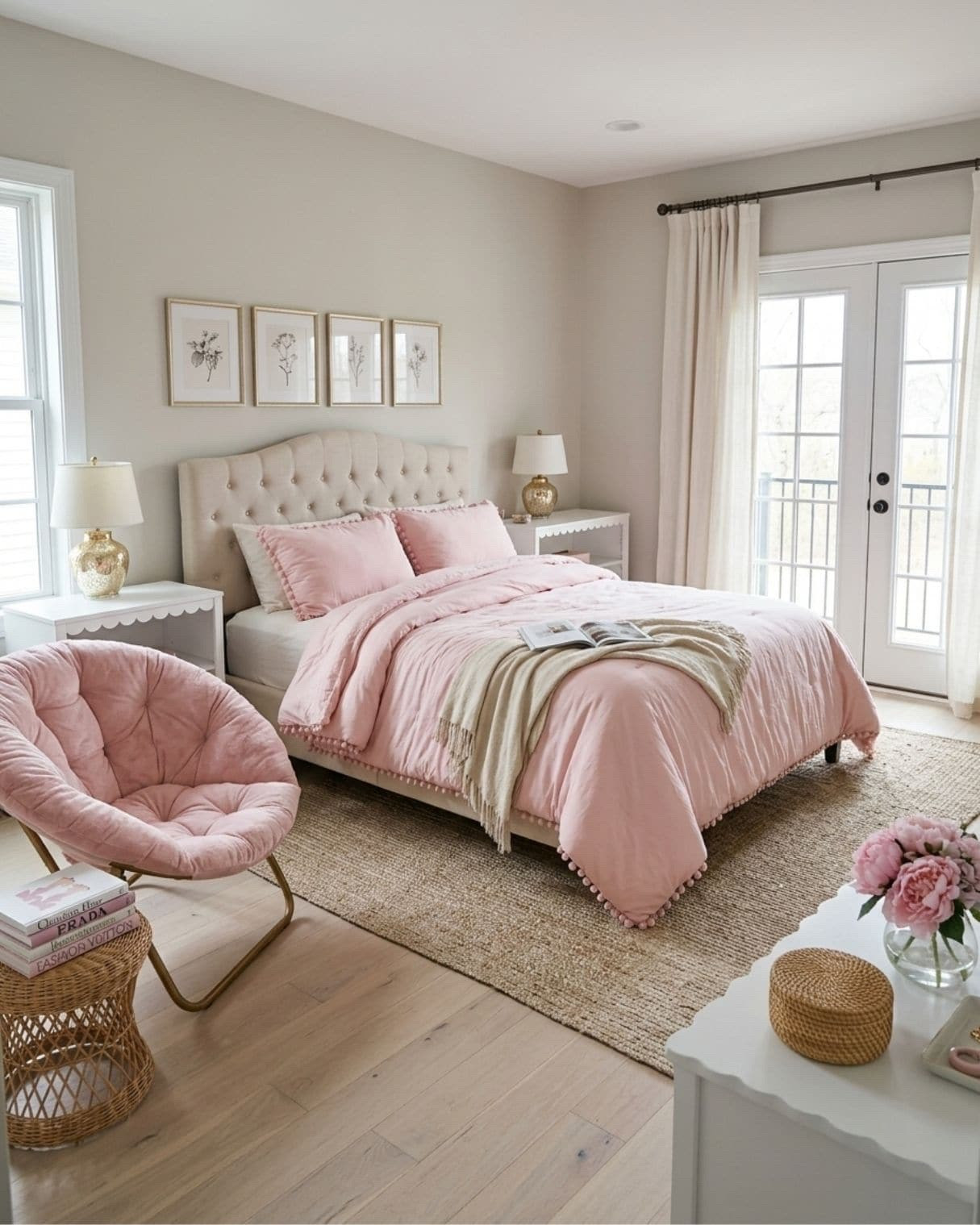 Blush & Neutral Transitional Bedroom

*Note: This is a digital room mockup showcasing product styling ideas from my room design mood board.

#LTKHome