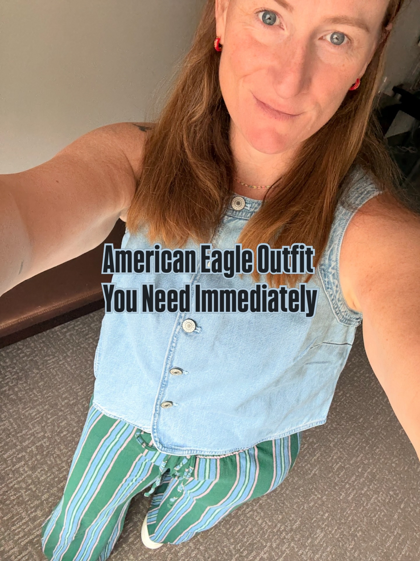 I am looking rough after my weekend in ATL, but this outfit is giving me some life. Snag it right this second! 

Comment NEED and I’ll send you deets immediately 

Travel outfit, summer outfits, mom style, denim vest