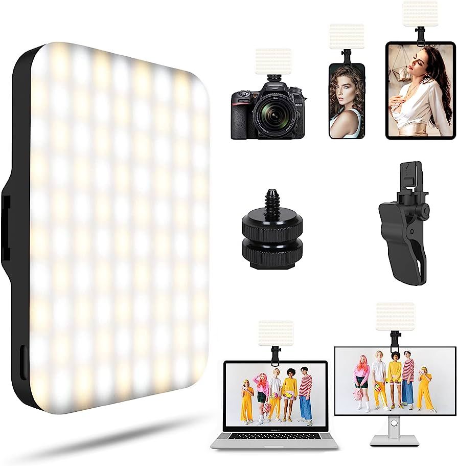 Selfie Light - BANSINE USB-Rechargeable LED Phone Light - Portable Photo Light with 97+ CRI, Up t... | Amazon (US)