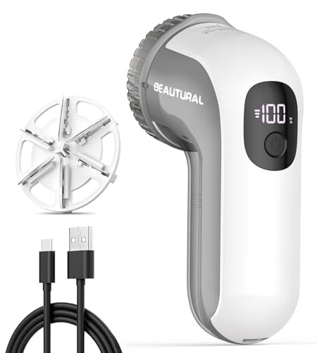 BEAUTURAL Fabric Shaver, Rechargeable Lint Remover, Electric Portable Sweater Defuzzer with 3 Spe... | Amazon (US)