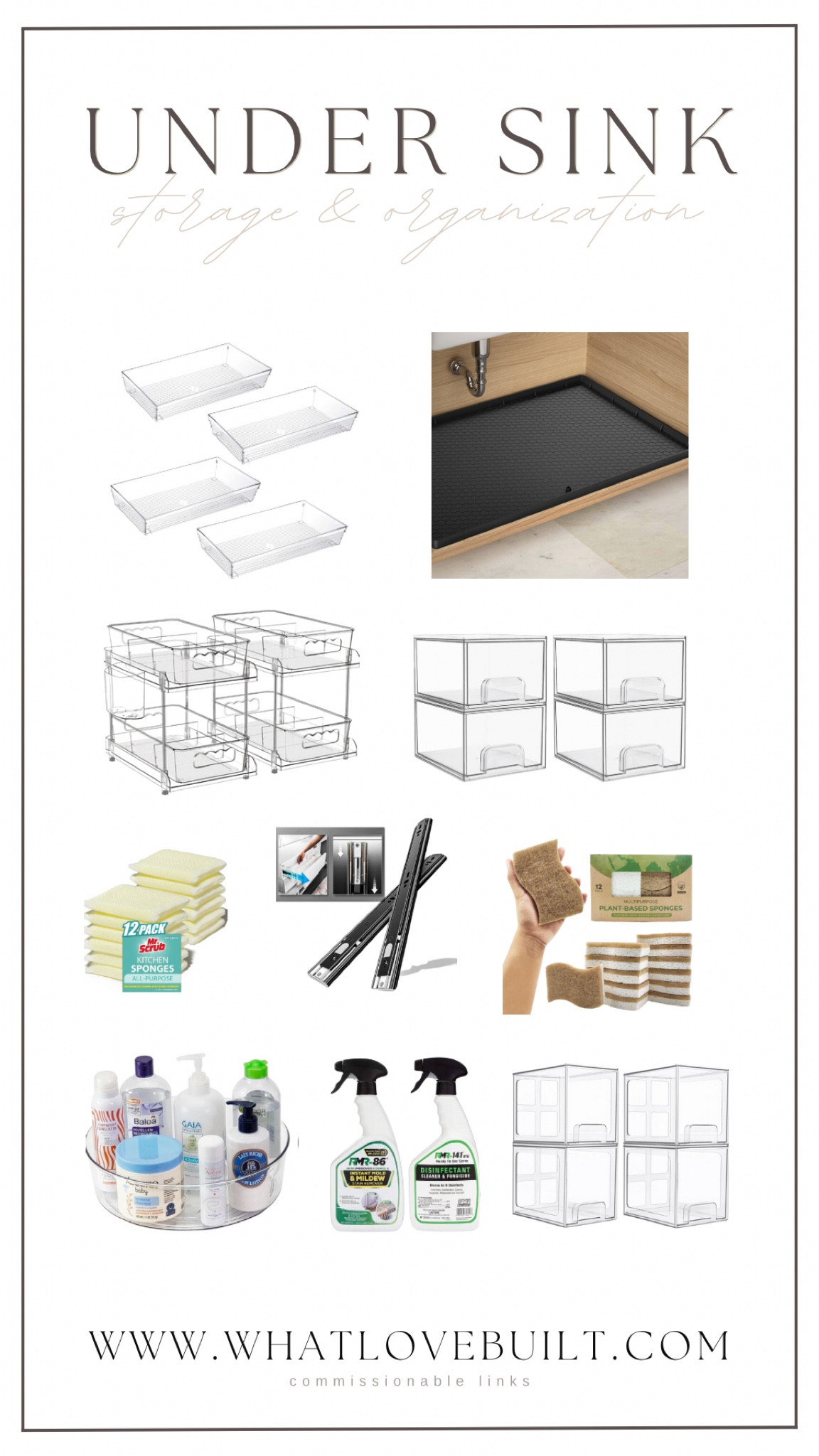 Shop what I used for my kitchen sink DIY! Storage and organization Amazon finds! 

#kitchen #home #amazon #amazonhome #diy #organize #organization #clean #cleaning #cabinet #kitchenorganization #pantry #kitchendiy #homeorganization