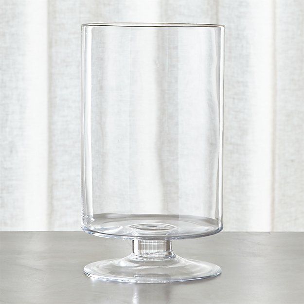 London Tall Glass Hurricane Candle Holder | Crate & Barrel