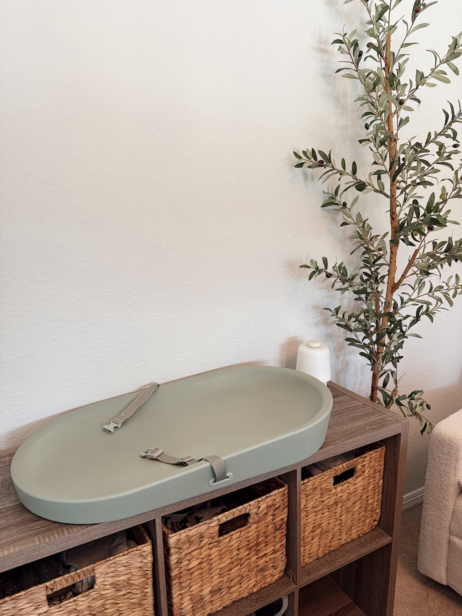 The changing pad of my DREAMS! Loving the sage color but also comes in a neutral  too! 👶🏼✨

#LTKBump #LTKmomlife #LTKBaby