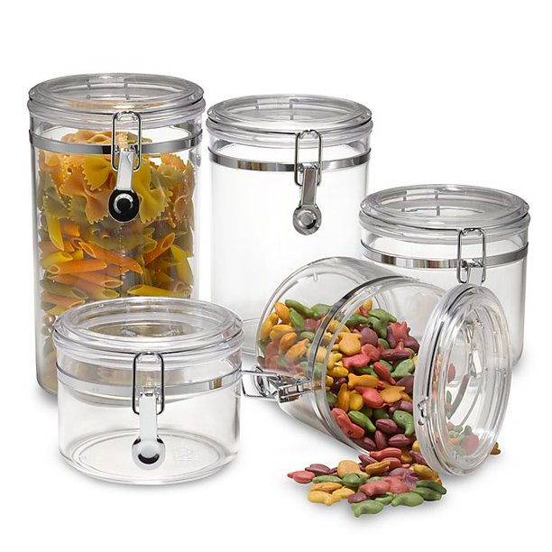 SALT Clear 5-Piece Canister Set - Walmart.com | Walmart (US)