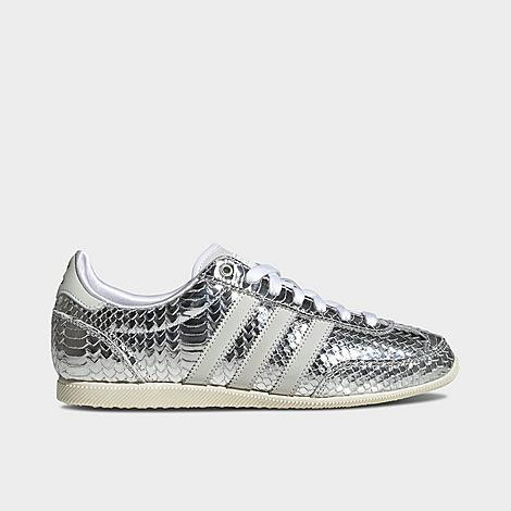 adidas Women's Originals Japan Croc Casual Shoes in Silver Metallic/Silver Metallic/White Size: 9.5 | Finish Line (US)
