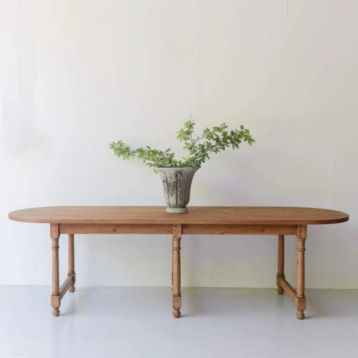 Reclaimed Wood Oval Farm Table | elsie green | custom furniture | Elsie Green US