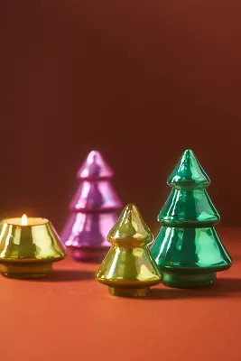 Mini Tree Woody Fresh Balsam & Cedarwood Glass Candle | Anthropologie (US)