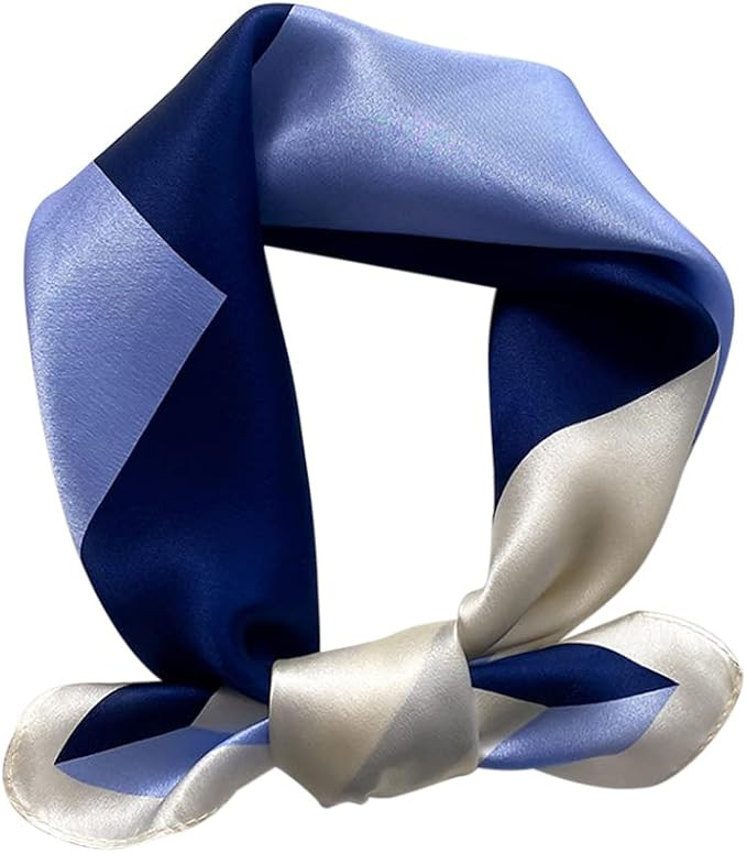 100% Mulberry Silk Scarfs Small Square Scarf 21" x 21" Neck Scarf Breathable Lightweight for Wome... | Amazon (US)
