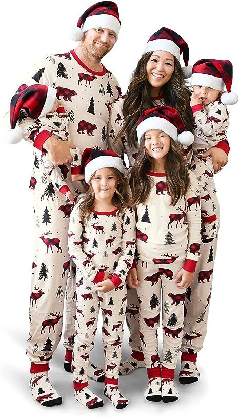 The Children's Place Kids' Family Matching, Festive Christmas Pajama Sets, Cotton | Amazon (US)