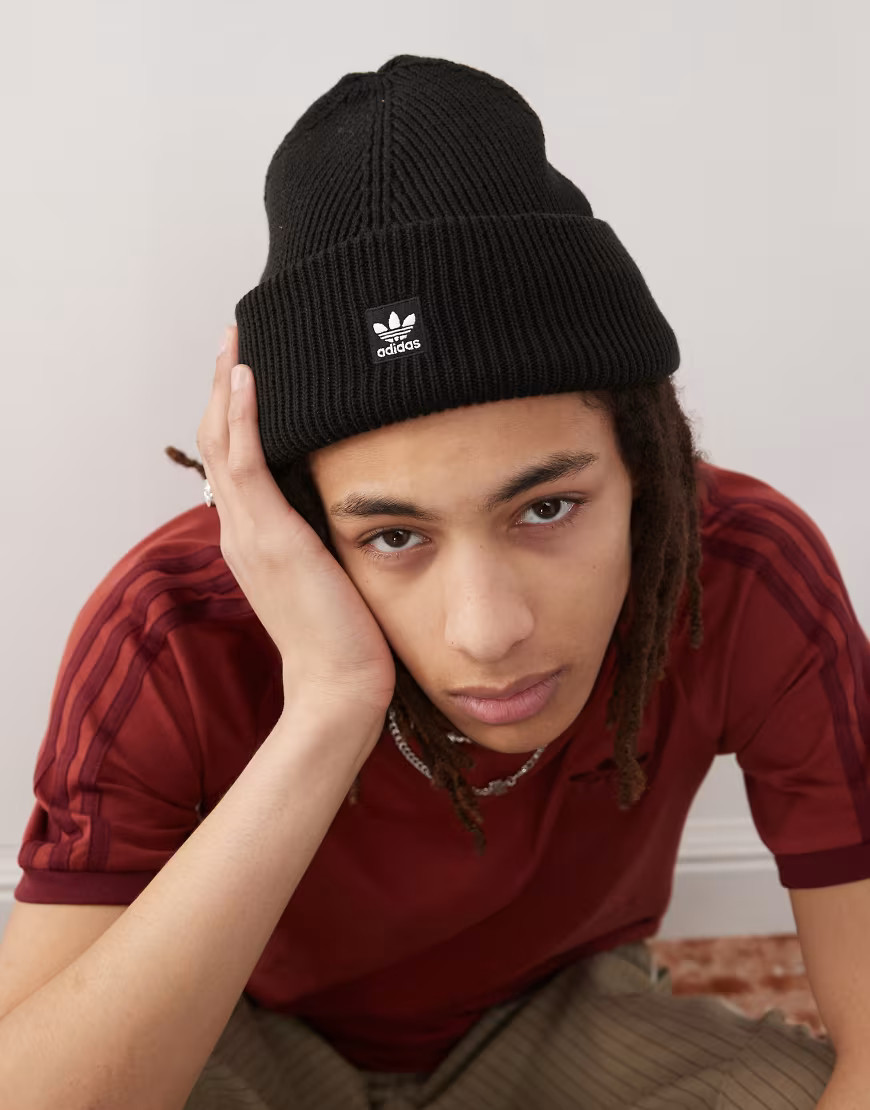 adidas Originals Terrace beanie in black | ASOS (Global)
