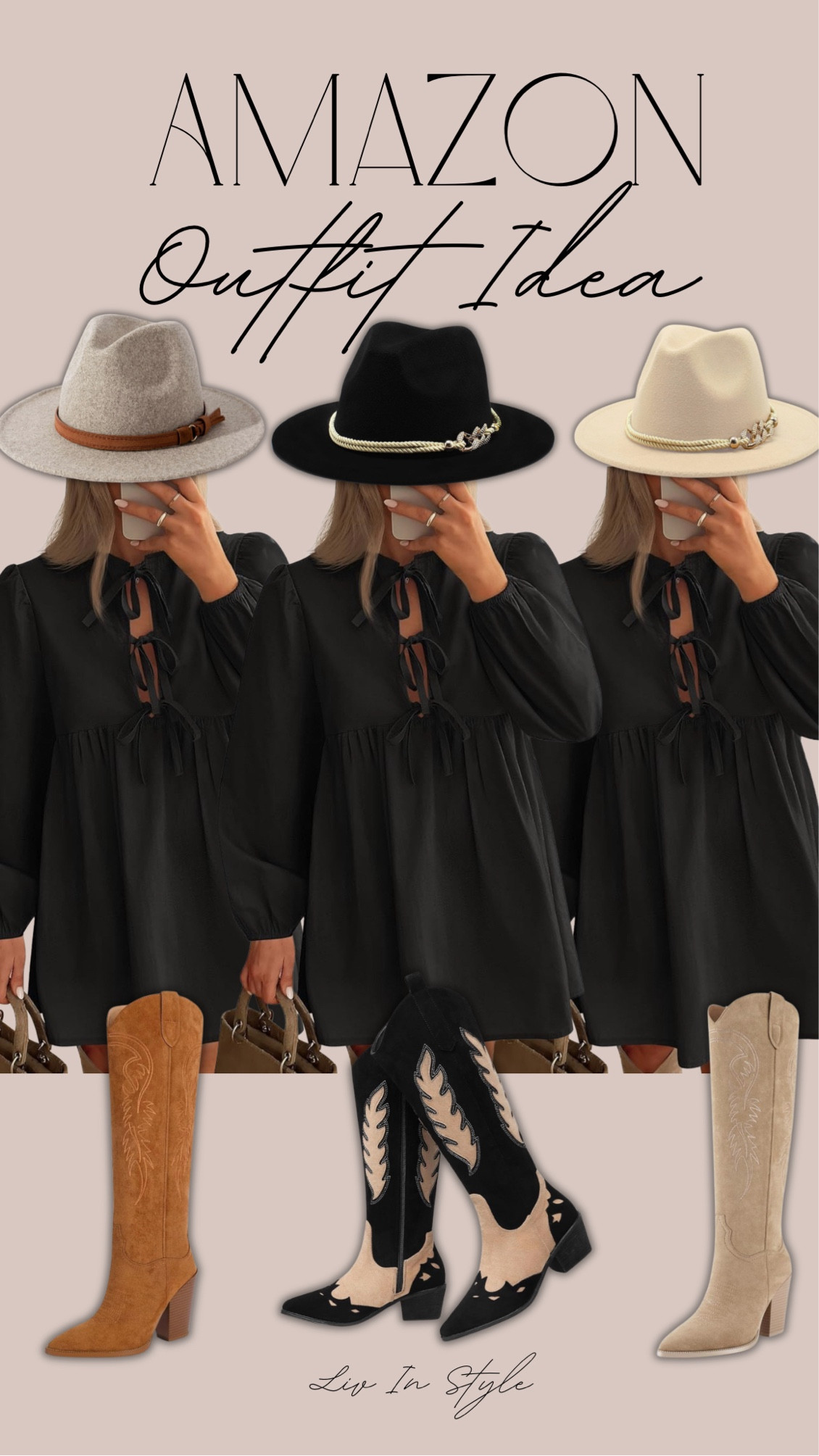 How cute is this adorable tie front dress from Amazon? Styled three ways. Perfect summer dress and fall dress!

#LTKFindsUnder50 #LTKStyleTip #LTKShoeCrush